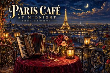 Paris Café at Midnight 🌙 French Jazz Musette for Relaxing, Dining & Dreaming