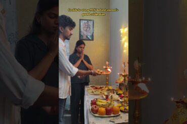 Vinayagar Chaturthi celebration at home #vinayakachavithi #couple #love