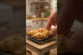 Mini Croissant 🥐✨ | Tiny, Crispy & Flaky French Pastry 😍 #Shorts#viral#croissant##asmr#youtubeshorts
