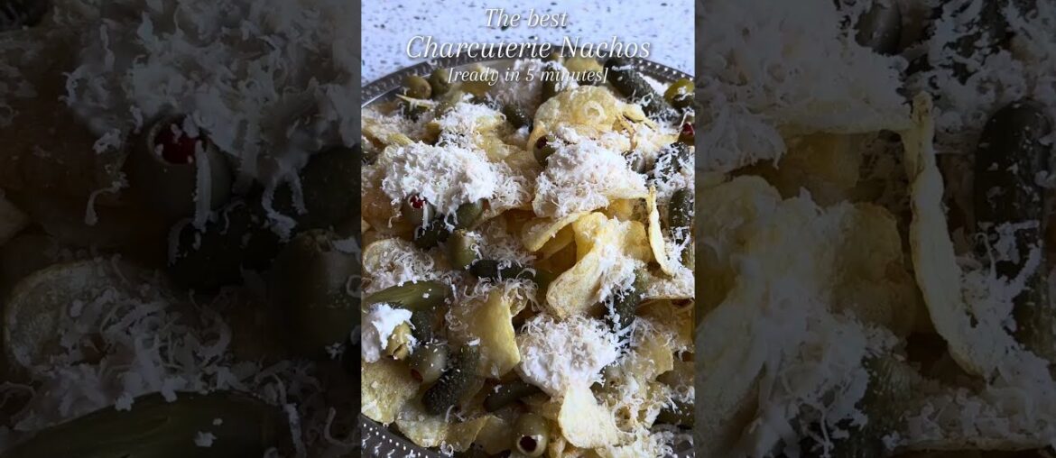Charcuterie Nachos (ready in 5 minutes) + Our Best Non-Alcoholic Champagne Alternative #shorts
