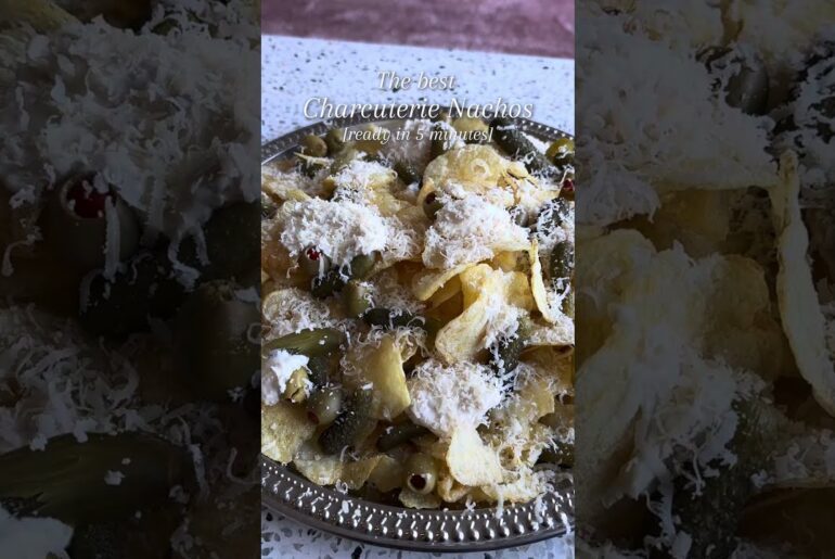 Charcuterie Nachos (ready in 5 minutes) + Our Best Non-Alcoholic Champagne Alternative #shorts