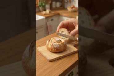 MINI COMFORTING FRENCH ONION COB DIP 🥬🧅 | Tiny Food ASMR  #minifood #foodasmr #tinykitchen #tinyfood