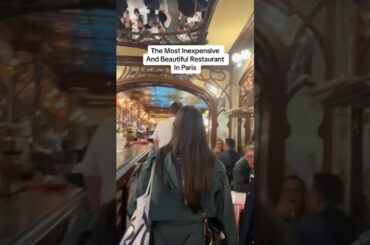 The Most Beautiful and Inexpensive Restaurant in Paris 🤩 #france #paris