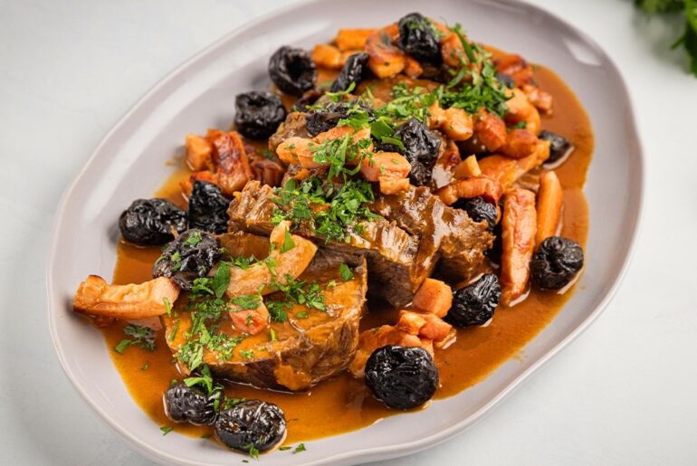 Gabriel Gate's Braised Beef with Bacon & Prunes | Classic French Recipe | Everyday Gourmet 2026