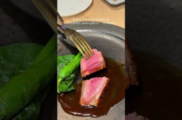 A refined French dinner inside one of Nagoya’s most stylish hotels 🇫🇷🍽️✨ Located inside THE TOW