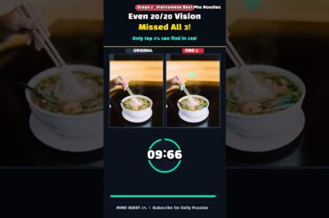 [Spot The Difference Ep.36] 99% FAIL on Restaurant Stage 3! #Shorts