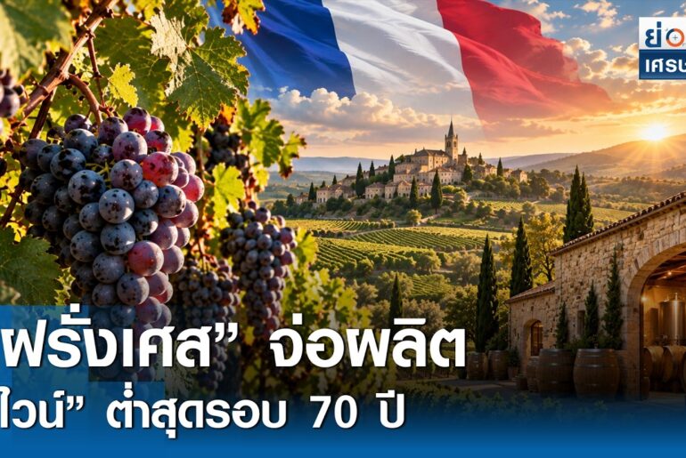 “ฝรั่งเศส” จ่อผลิต “ไวน์” ต่ำสุดรอบ 70 ปี | ย่อโลกเศรษฐกิจ 21 ก.ย. 69