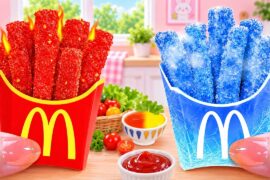 Fast Food Recipes 🌈  McDonald's French Fries With Tomato Sauce in Mira Kitchen