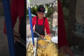 $2.90 French fries 🍟 in Mexico City,Mexico🇲🇽 #streetfood #foodreview #frenchfries #food #mexico