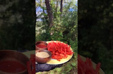 Crispy Spicy French Fries 🔥🍟 | Outdoor & Relaxing | Cooking in Nature
