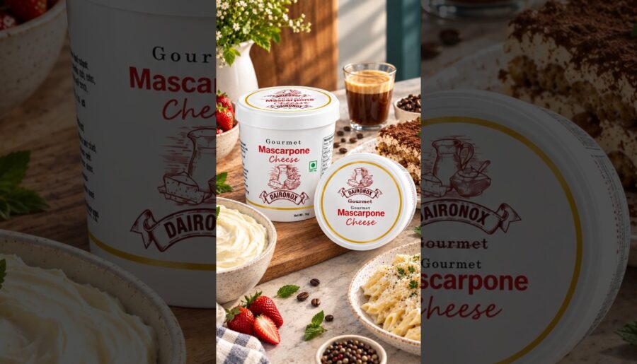 Mascarpone Cheese 🧀 | Creamy & Delicious | DAIRONOX #shorts  #cheeserecipe #premiumcheese#cheeseind