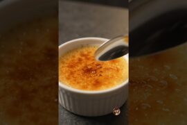 Classic French Crème Brûlée From Scratch 🔥🍮#shorts