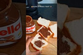 Nutella French Toast 🍫 | 30 Sec Breakfast Recipe | #frenchtoast #nutella #shorts