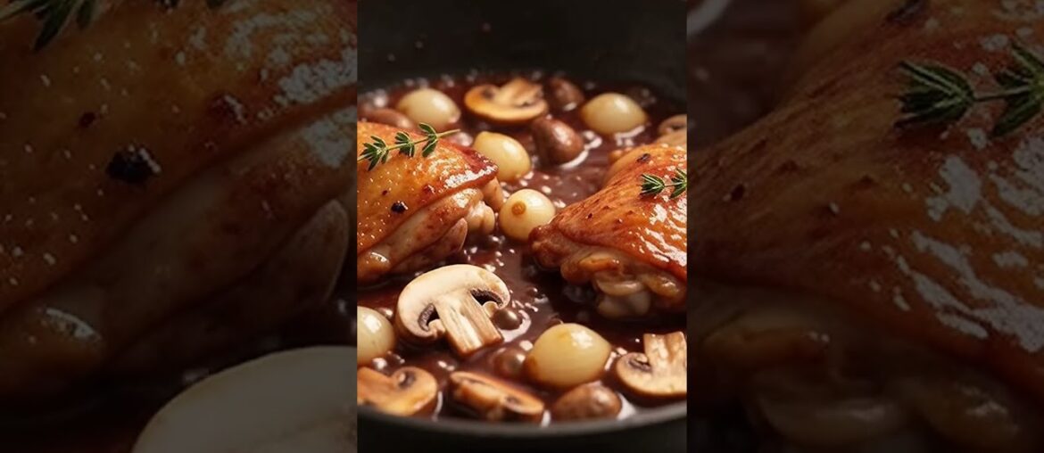 🇫🇷🍗 Coq au Vin Recipe | Classic French Chicken in Red Wine Sauce 🍷🔥🤤 🇫🇷🍗 Coq au Vin Recipe | Classic French Chicken in Red Wine Sauce 🍷🔥🤤