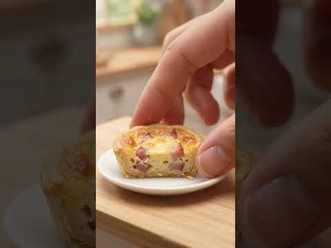 French Quiche Lorraine | Miniature ASMR Macro Cooking