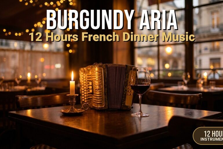Burgundy Aria | 12 Hours French Dinner Music for Elegant Evenings and Fine Dining