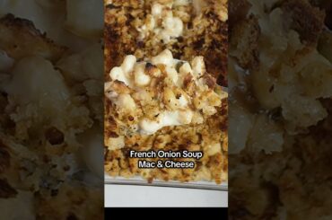 French Onion Soup Mac & Cheese Recipe | Creamy Baked Mac and Cheese #shorts