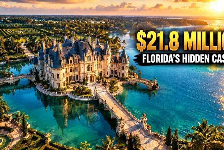Inside Florida's $21.8 Million Mansion Surrounded by a Massive Moat