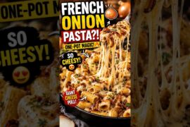FRENCH ONION SOUP Into Pasta! 🧅🧀 #foodshorts #food #cooking #comfortfood #recipe #shorts
