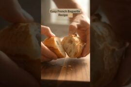 Easy French Baguette Recipe 🥖 #shorts #FrenchBread