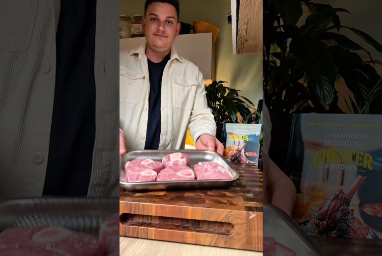 Jarret de veau braisé bière brune et miel