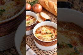 Turn Simple Onions Into This! FRENCH ONION SOUP #shorts #souprecipe
