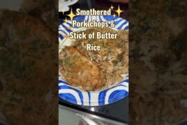 🧅 Smothered French Onion Pork Chops with Stick-of-Butter Rice 🤤Comfort Food Your Family Will LOVE!
