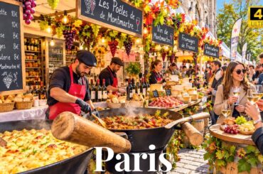 10 October 2026 PARIS 🇫🇷 FRANCE STREET WALK THROUGH 🍷 WINE 🍇🥂 BEST TIME TOUR PARIS MONTMARTRE FRENCH