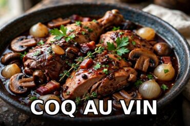 Coq au Vin 🍷 Classic French Braise ASMR Cooking