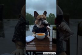 Sad French Bulldog Drinks Wine Like #frenchbulldog