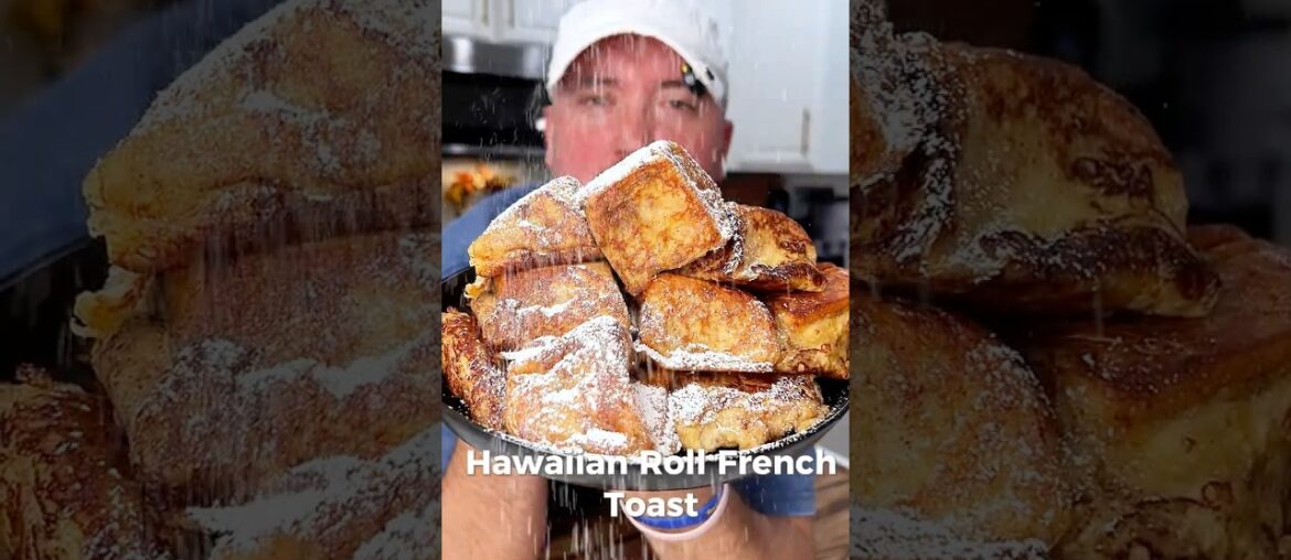 Hawaiian Roll French Toast 🍁🍞#breakfastrecipe #frenchtoast #easyrecipe