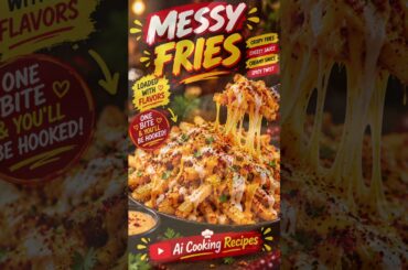 #shorts 🍟🔥 3 IRRESISTIBLE MESSY FRIES RECIPES! 🧀