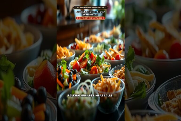 Swedish Schools Serve Gourmet Buffets For Free! #Shorts