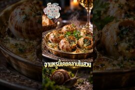 🐌 จานหรูจานนี้เคยคลานอยู่ในสวน