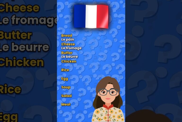 9 French food words you will see on every menu #learnfrench #french #frenchlessons #shorts
