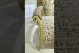 Classical Showroom: Giltwood Armchairs, French Dining Table and Gold-Leaf Sideboard
