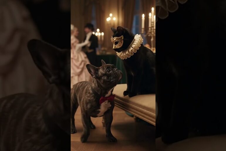 🎭 Pets Host An Elegant Masquerade Ball #masques #pets #elegant