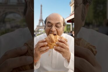 When Baburao Tries a French Cheese Croissant!