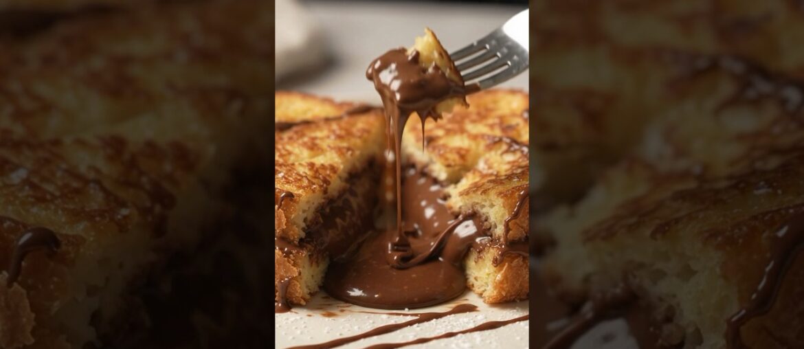 The Chocolate Stuffed French Toast🤤 Goey and Chocolaty 🍫 #viral #shorts #food #chocolate