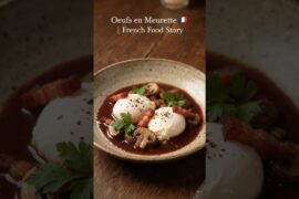 Oeufs en Meurette 🇫🇷 | France Ki Red Wine Egg Dish Ki Kahani! #Shorts