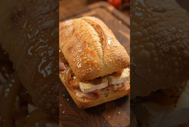 🥖🇫🇷🧀 FRENCH HAM & BRIE CIABATTA — ELEGANT, CREAMY & IRRESISTIBLE!