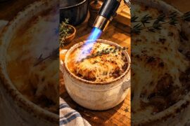 Serving French Onion Soup in a Rainstorm | Cozy ASMR