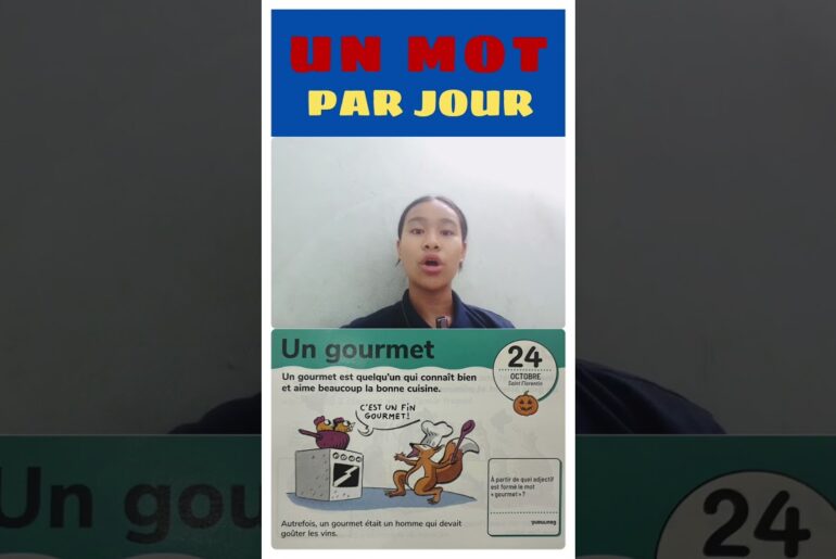 Un mot par jour: J298: Un gourmet #france #vietnam #vn #french #eating #eat #delicious #restaurant