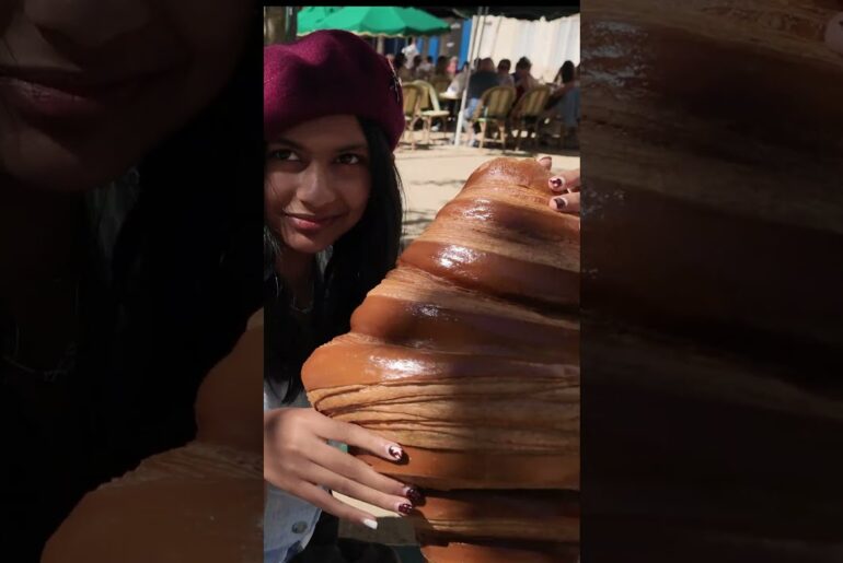 🥐 One Croissant enough for whole family😍French Bakery #shorts  #travelshorts #travelvlog #shortsfeed