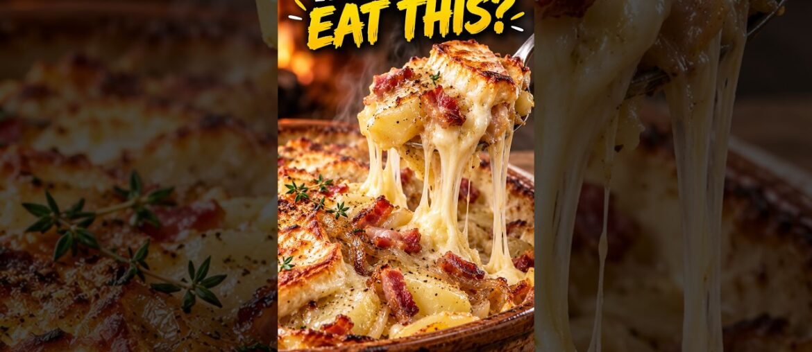 Would You Eat This Cheesy French Tartiflette? 🤤🧀 #Shorts Would You Eat This Cheesy French Tartiflette? 🤤🧀 #Shorts