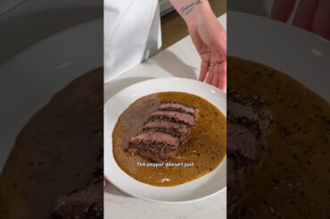 Steak au Poivre | Classic French Peppercorn Steak #shorts