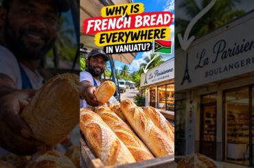 Why Is French Bread EVERYWHERE in Vanuatu? 🇻🇺🥖 #vanuatu #travelshorts #portvila