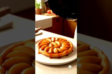 Classic French Apple Tarte Tatin 🍎✨ | Buttery Pastry & Glossy Caramelized Apples | #shorts