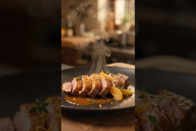 🍊 Duck Breast with Orange Sauce 🦆 | Restaurant-Quality Dinner at Home!