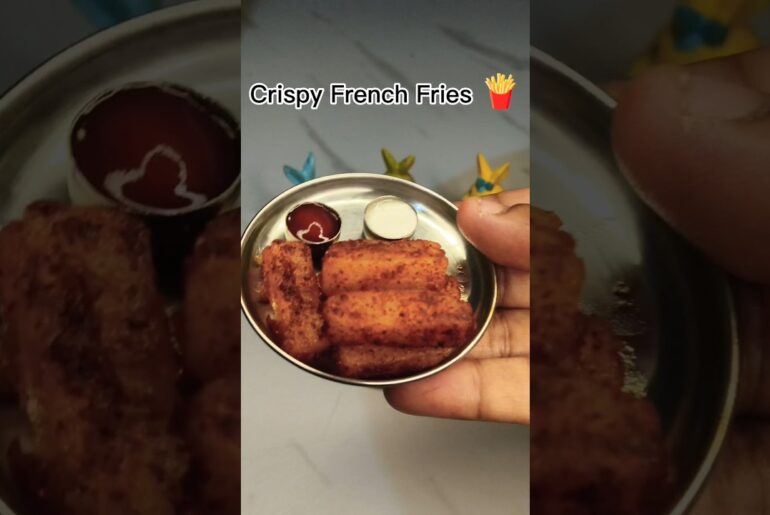Crispy French Fries 🍟 #Shorts #evening snacks #miniature cooking #Family Mini Rasoi ❤️